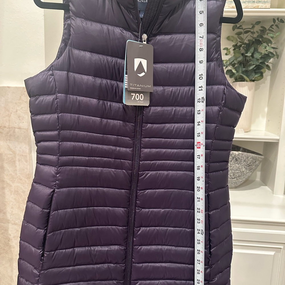 Lands' End Women's Deep Purple Quilted Vest